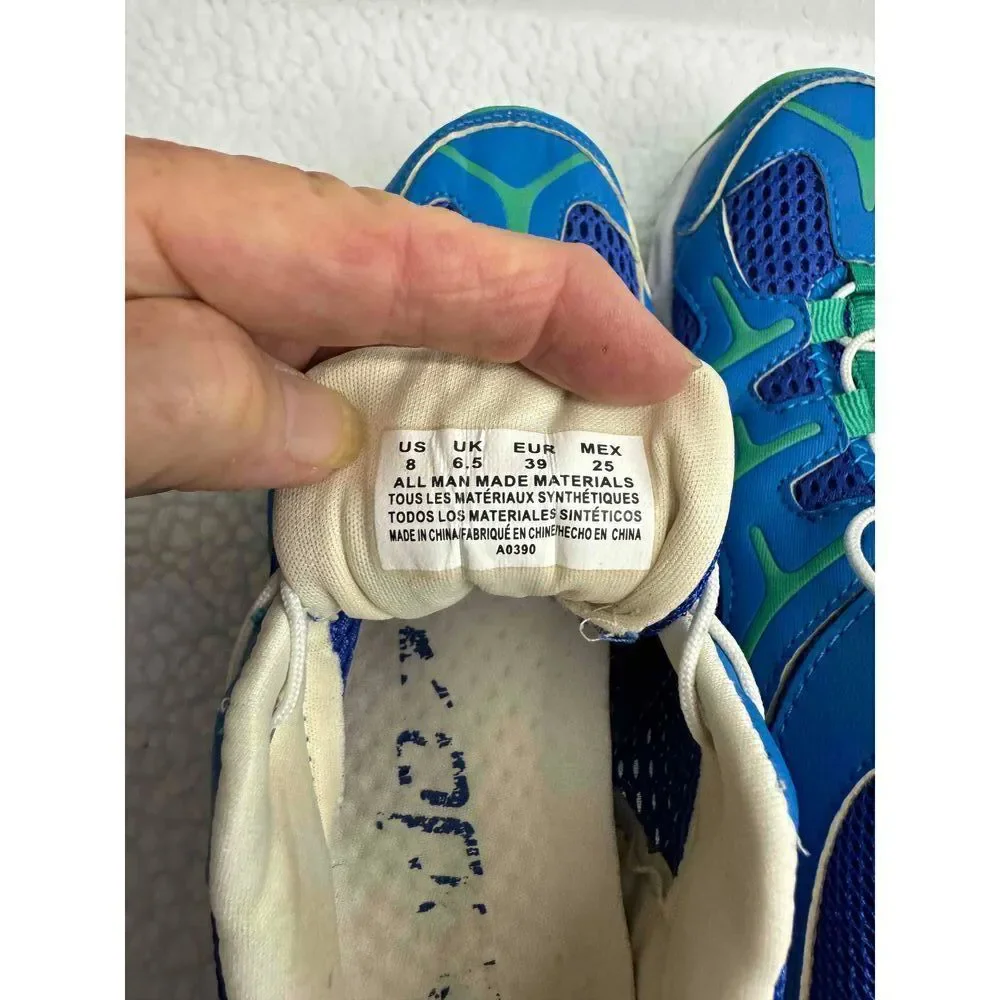 Speedo Blue Green Breathable Mesh Athletic Water Sneakers Womens‎ Size 8